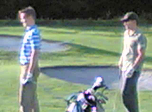 On the 18th green