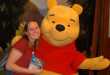 Clare and Pooh at Disney World